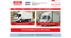 Desktop Screenshot of isuzutruckparts.com