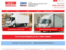 Tablet Screenshot of isuzutruckparts.com